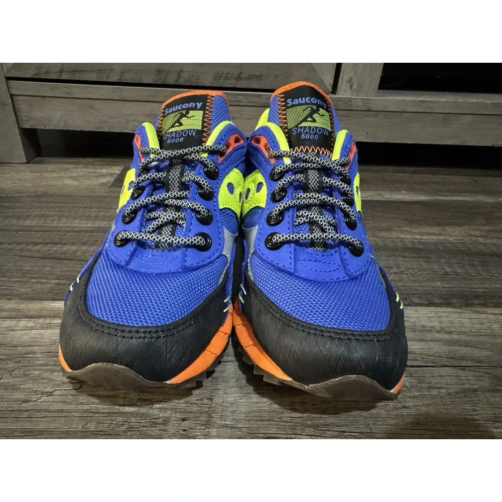 Saucony Originals Shadow 6000 Trail CPK Blue/Lime Men's 6 Running Shoes S70643-1